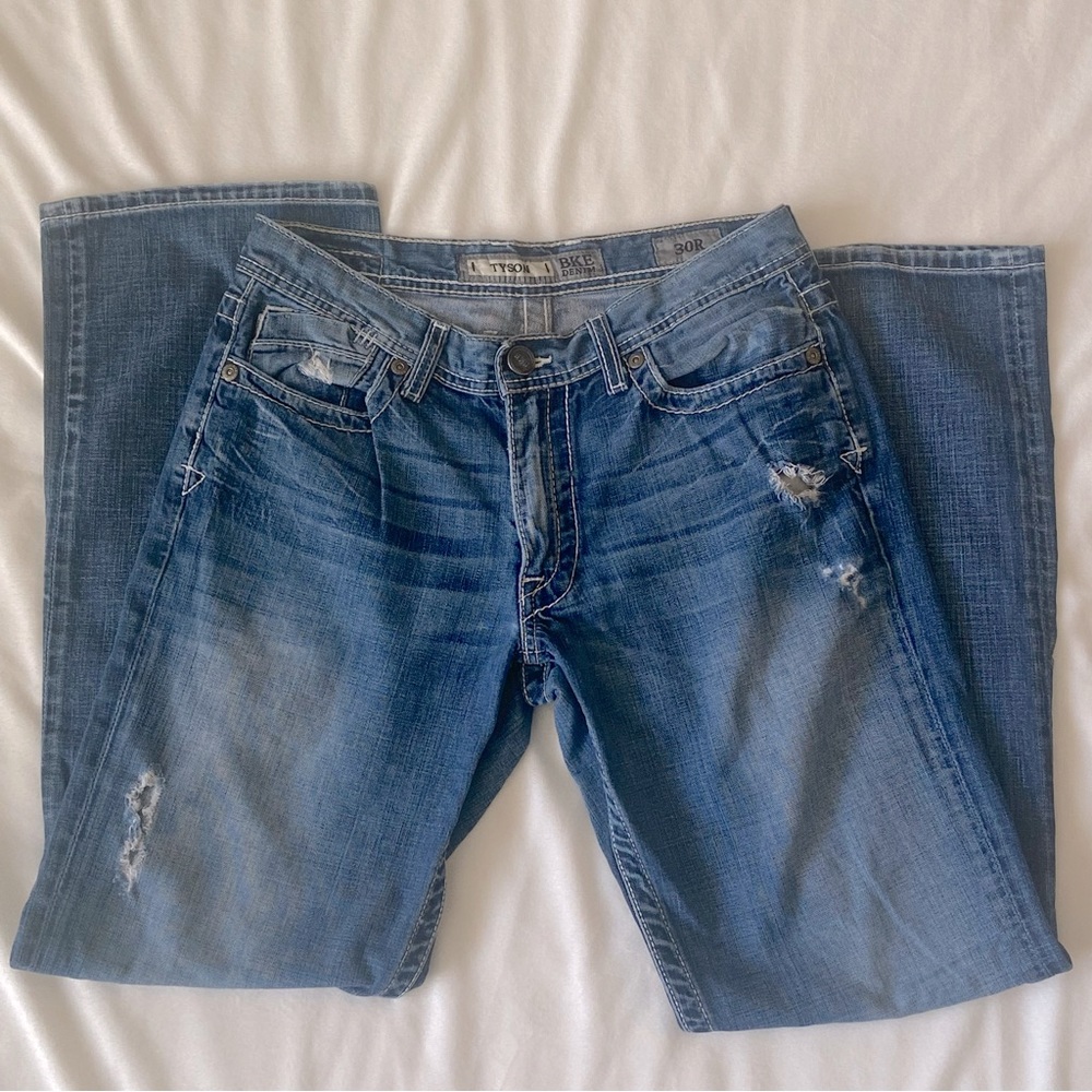 Mens Tyson BKE Denim Jeans Medium Wash 30R
